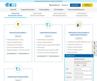 Iqacademyks.com(Kansas Online High School and Middle School) Screenshot