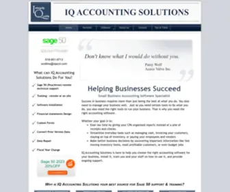 Iqaccountingsolutions.com(Sage 50 Certified Consultant) Screenshot