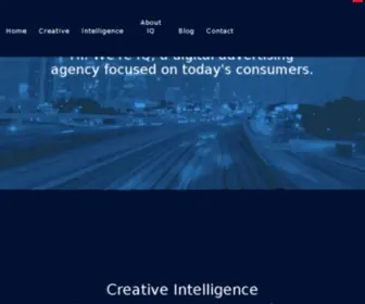 Iqagency.com(Creative Intelligence) Screenshot