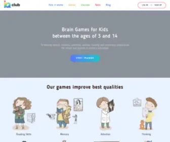 Iqclub.com(Brain games for kids online from IQClub) Screenshot