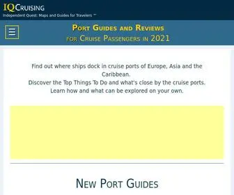 Iqcruising.com(Cruise Ports Guides and Reviews) Screenshot