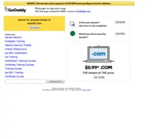 Iqcscert.com(International Quality Certification) Screenshot