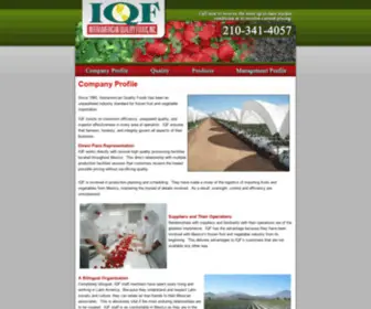 IQF-TX.com(Interamerican Quality Foods) Screenshot