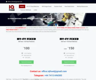 Iqfixed.com(IQ FIXED MATCHES) Screenshot