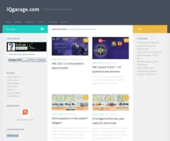 Iqgarage.com(Quiz Blog) Screenshot
