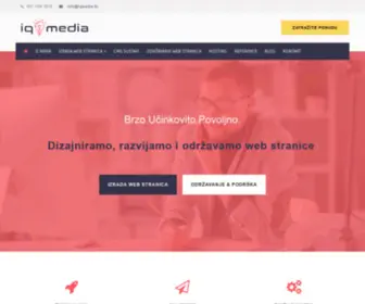 Iqmedia.hr(Izrada web stranica) Screenshot