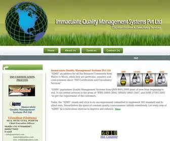 Iqmsind.com(ISO Consultants) Screenshot