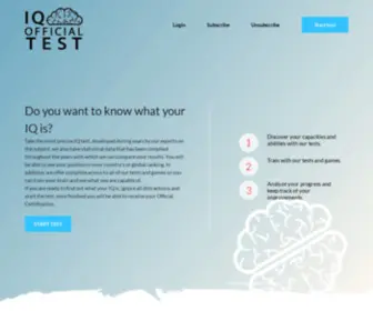 Iqofficialtest.com(IQ Official Test) Screenshot