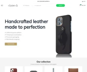 Iqoniq.co(Premium Leather Goods) Screenshot