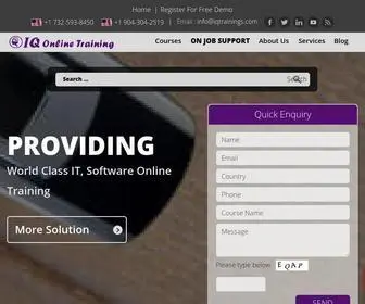 Iqonlinetraining.com(Instructor Led Live) Screenshot