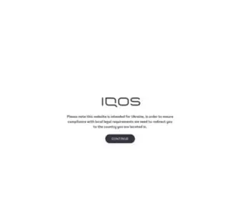 Iqos.com.ua(дізнайтесь більше про iqos) Screenshot
