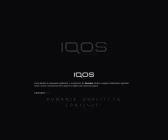 Iqos.ro(Noul dispozitiv electronic fără fum de la PMI) Screenshot