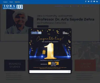 Iqra.edu.pk(Iqra University) Screenshot