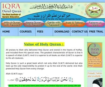 Iqradarulquran.com(Learn Quran With Tajweed) Screenshot