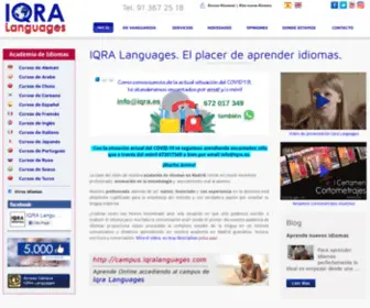 Iqralanguages.com(Cursos idiomas Madrid) Screenshot