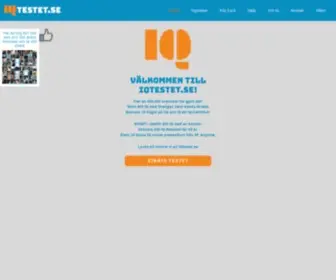 Iqtestet.se(IQtest online med svar direkt) Screenshot