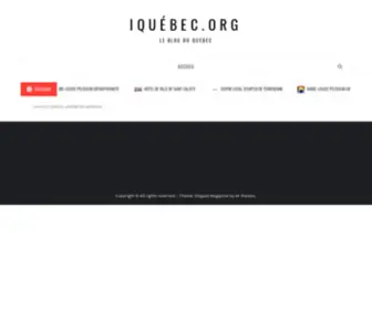 Iquebec.org(IQuébec.org) Screenshot