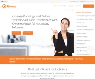 Iqwareinc.com(IQware's powerful hospitality software) Screenshot