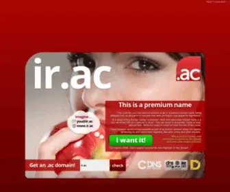 IR.ac(This is a premium name) Screenshot