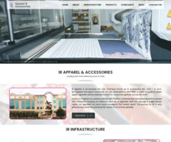 Iraa.com(Leading Garment Manufacture in India) Screenshot