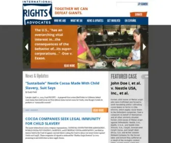 Iradvocates.org(International Rights Advocates) Screenshot