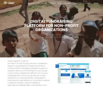 Iraiser.eu(Digital fundraising solutions for nonprofits) Screenshot