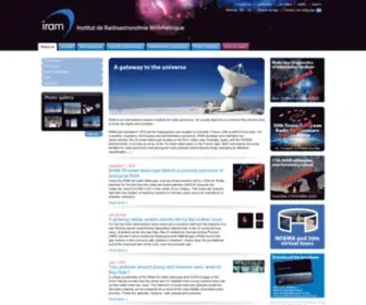 Iram-Institute.org(IRAM : Institut de Radioastronomie Millimétrique) Screenshot