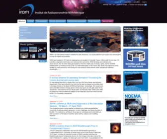 Iram.es(Institut de Radioastronomie Millimétrique) Screenshot
