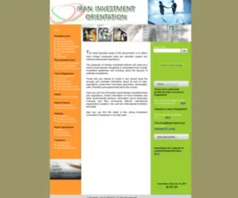 Iran-Investment.org(Iran Investment) Screenshot