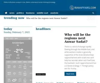 Iranaffairs.com(Iran Affairs think tank focus) Screenshot