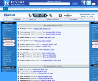 Iranflysattv.com(FlySat Satellite Chart) Screenshot