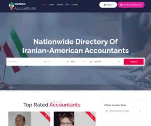 Iranian-Accountants.com(Iranian-Accountants - Home) Screenshot