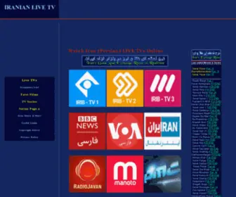 Iranianlivetv.eu(Watch Iranian Live TVs) Screenshot