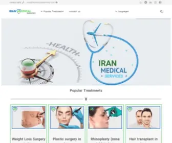 Iranmedicalservices.com(Iran Medical Services) Screenshot