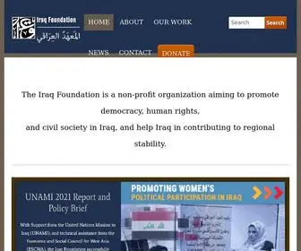 IraqFoundation.org(Iraq Foundation) Screenshot