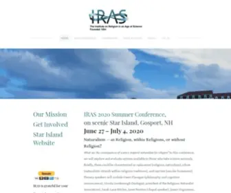 Iras.org(The Institute on Religion in an Age of Science) Screenshot