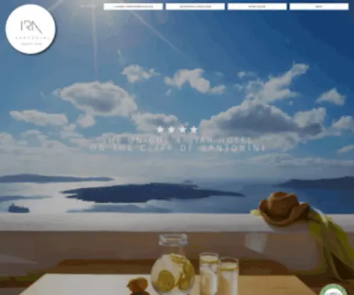 Irasantorini.gr(Ira Hotel Santorini) Screenshot