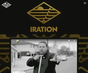 Irationmusic.com(The Official Website of Iration) Screenshot