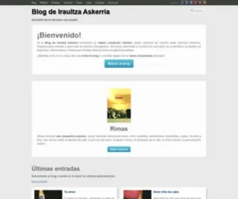 Iraultzaaskerria.com(Toda la producción literaria de Iraultza Askerria) Screenshot