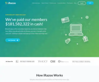 Irazoo.com(Online Surveys) Screenshot