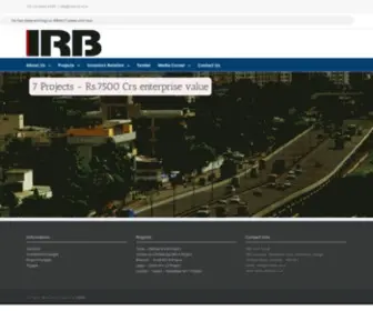 Irbinvit.co.in(IRB InvIT) Screenshot