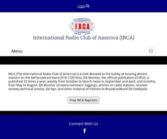 Ircaonline.org(International Radio Club of America) Screenshot