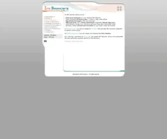 Ircbouncers.com(Rent your own IRC bouncer) Screenshot