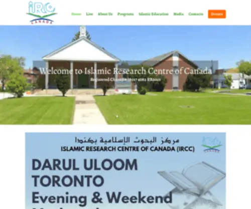 Irccan.com(Islamic Research Centre Canada) Screenshot