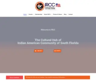 IrccFlorida.org(IRCC bonds the Indian Diaspora based in beautiful South Florida. IRCC) Screenshot