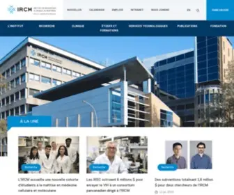IRCM.qc.ca(Bienvenue sur le site de l’Institut de recherches cliniques de Montréal (IRCM)) Screenshot