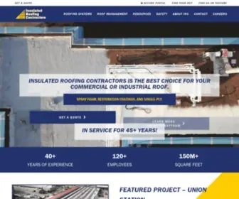 Ircroof.com(Insulated Roofing Contractors) Screenshot