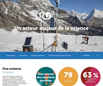 IRD.fr(Page d'accueil) Screenshot