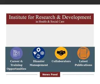 IRD.lk(The Institute for Research & Development in Health & Social Care) Screenshot