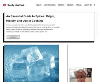 Ireallylikefood.com(I Really Like Food) Screenshot